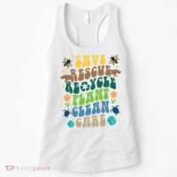 Save Rescue Recycle Plant Clean Care Earth Day Women's Tank Top thumb 0
