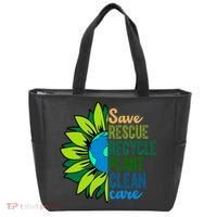 Save Rescue Recycle Plant Clean Care Earth Day Tote Bag thumb 0