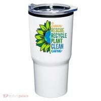 Save Rescue Recycle Plant Clean Care Earth Day Tumbler thumb 0