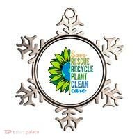Save Rescue Recycle Plant Clean Care Earth Day Ornament thumb 0