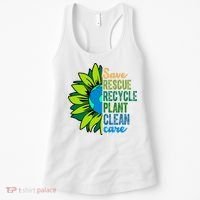 Save Rescue Recycle Plant Clean Care Earth Day Women's Tank Top thumb 0