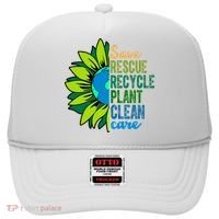 Save Rescue Recycle Plant Clean Care Earth Day Hat thumb 0