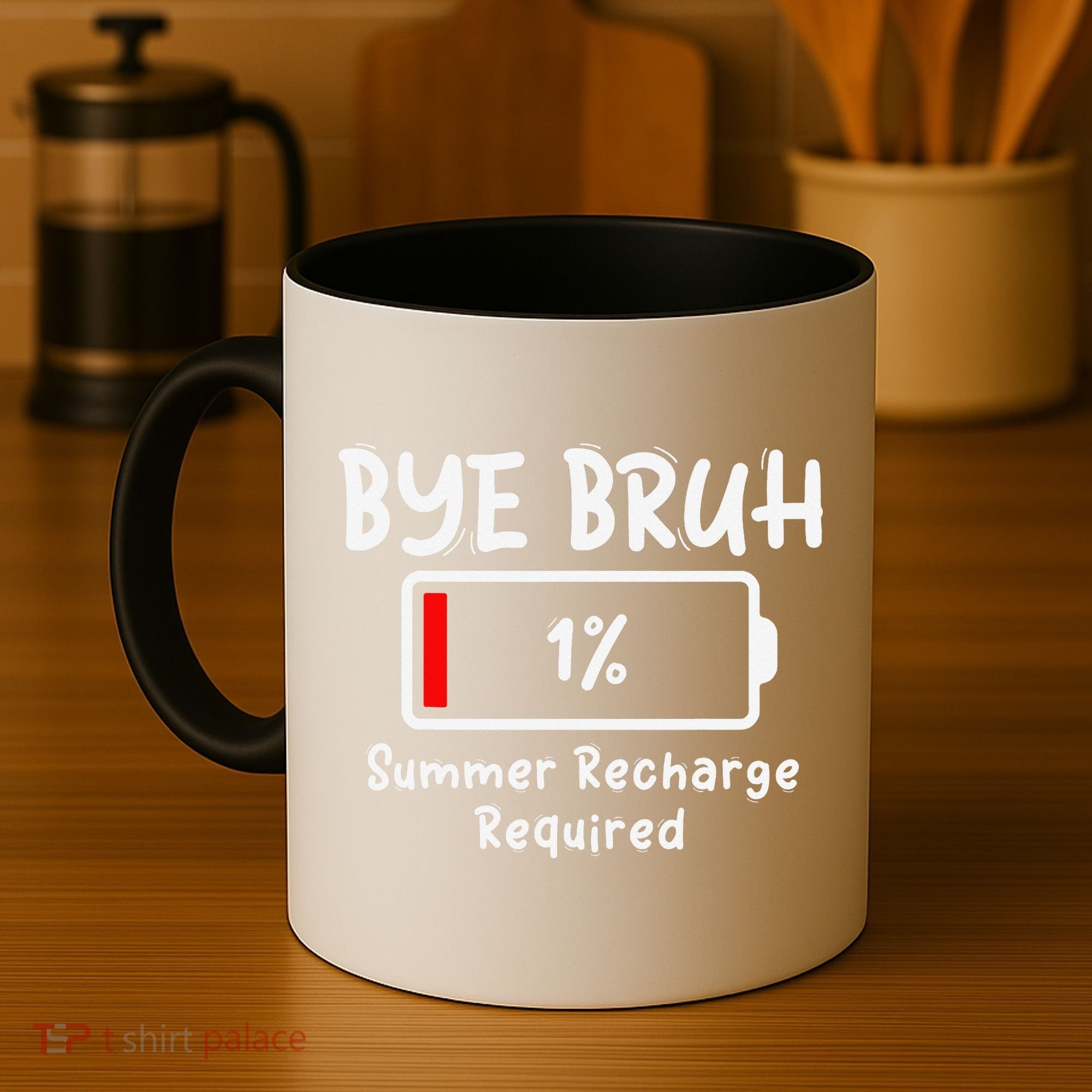 Summer Recharge Required Funny Last Day Of School Bye Bruh Coffee Mug