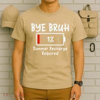 Summer Recharge Required Funny Last Day Of School Bye Bruh T-Shirt thumb 6
