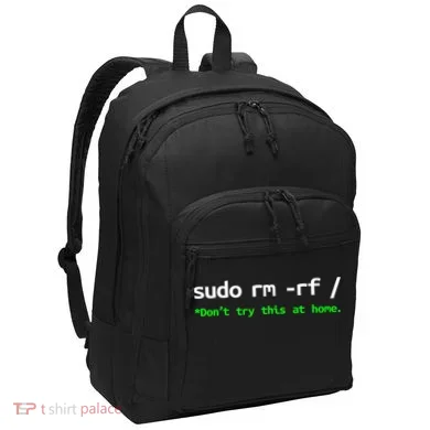 Sudo Rm Rf Linux, Programmer, Engineer, Opensource Port Authority Basic Backpack