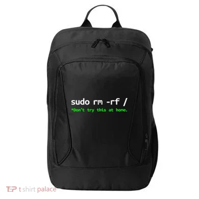 Sudo Rm Rf Linux, Programmer, Engineer, Opensource City Backpack
