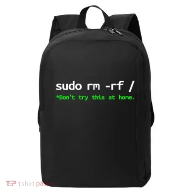 Sudo Rm Rf Linux, Programmer, Engineer, Opensource Modern Backpack