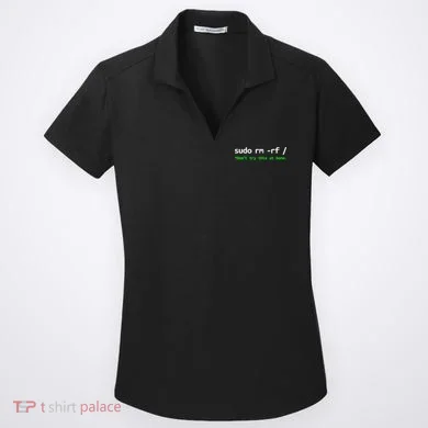 Sudo Rm Rf Linux, Programmer, Engineer, Opensource Women's Dry Zone Grid Polo