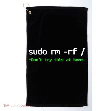 Sudo Rm Rf Linux, Programmer, Engineer, Opensource Golf Towel