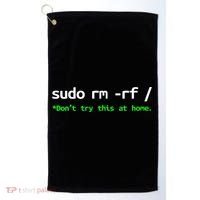 Sudo Rm Rf Linux, Programmer, Engineer, Opensource Golf Towel thumb 0