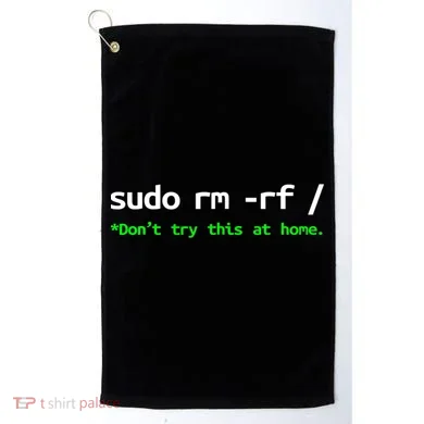 Sudo Rm Rf Linux, Programmer, Engineer, Opensource Golf Towel
