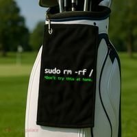 Sudo Rm Rf Linux, Programmer, Engineer, Opensource Golf Towel thumb 2