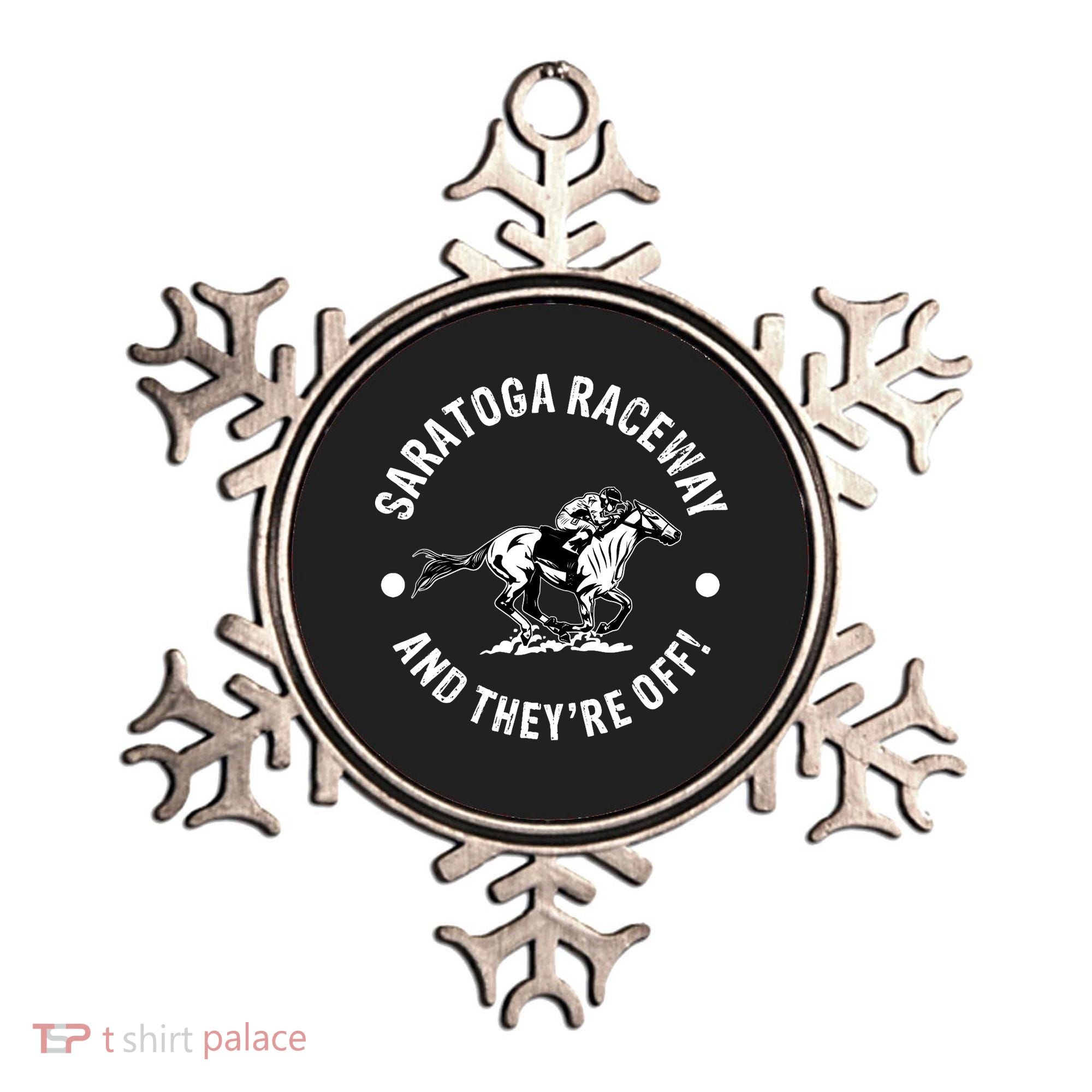 Saratoga Raceway Racetrack Horse Racing Equestrian NY Derby Ornament