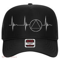 Sober Recover Sobriety Heartbeat Ekg Pulse Abstinence Hat thumb 0
