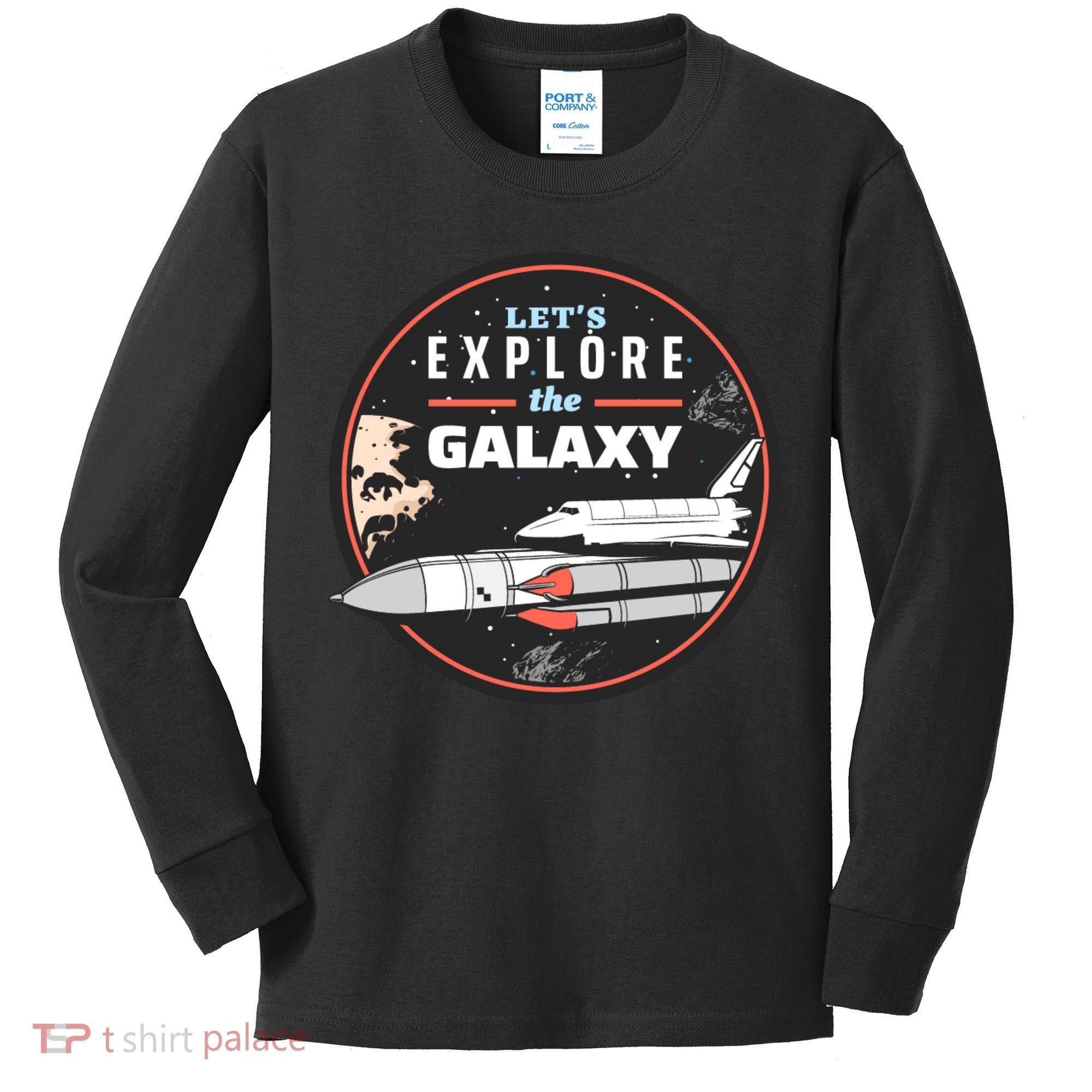 Space Retro Kids Long Sleeve Shirt