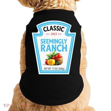 Seemingly Ranch Sauce Dressing Halloween Costume Matching Doggie Tank