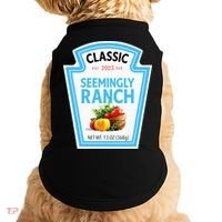 Seemingly Ranch Sauce Dressing Halloween Costume Matching Doggie Tank thumb 0