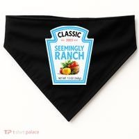 Seemingly Ranch Sauce Dressing Halloween Costume Matching USA-Made Doggie Bandana thumb 0