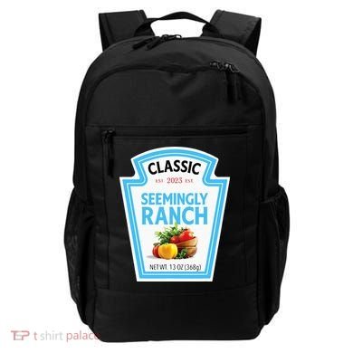 Seemingly Ranch Sauce Dressing Halloween Costume Matching Backpack
