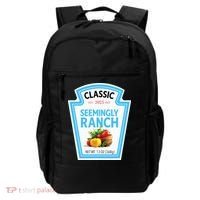 Seemingly Ranch Sauce Dressing Halloween Costume Matching Backpack thumb 0