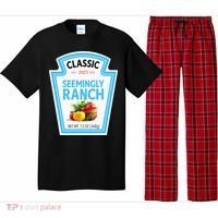 Seemingly Ranch Sauce Dressing Halloween Costume Matching Pajama Set thumb 0