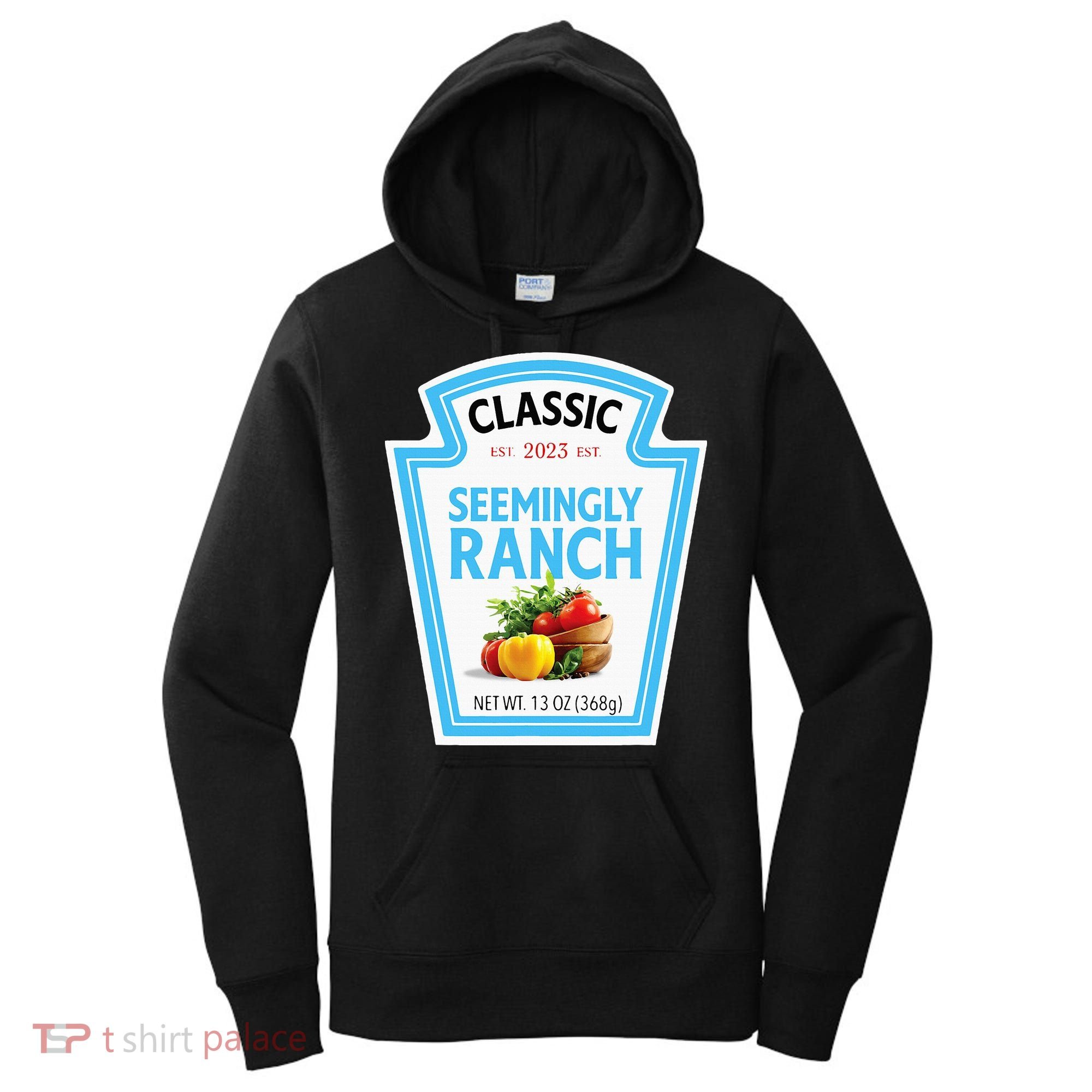 Seemingly Ranch Sauce Dressing Halloween Costume Matching Women's Hoodie