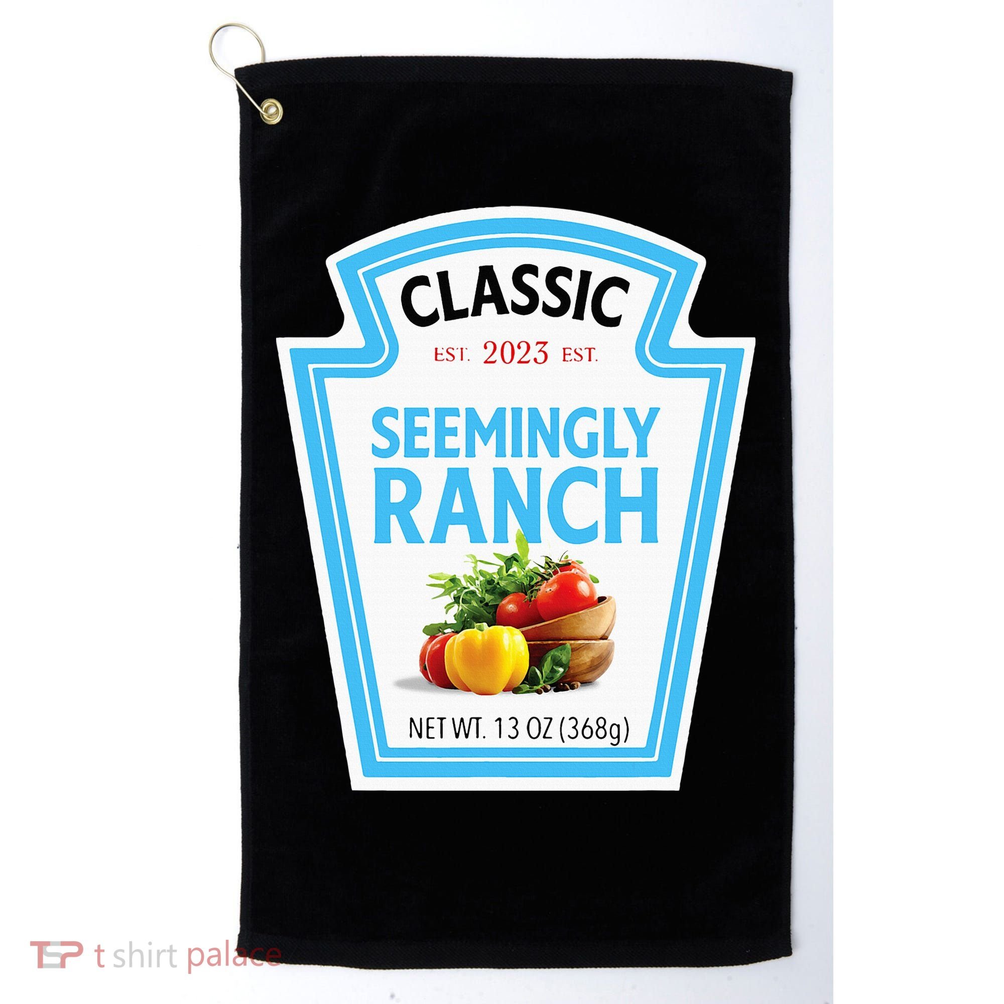 Seemingly Ranch Sauce Dressing Halloween Costume Matching Golf Towel
