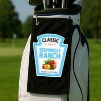 Seemingly Ranch Sauce Dressing Halloween Costume Matching Golf Towel thumb 2