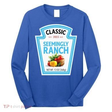 Seemingly Ranch Sauce Dressing Halloween Costume Matching Long Sleeve Shirt