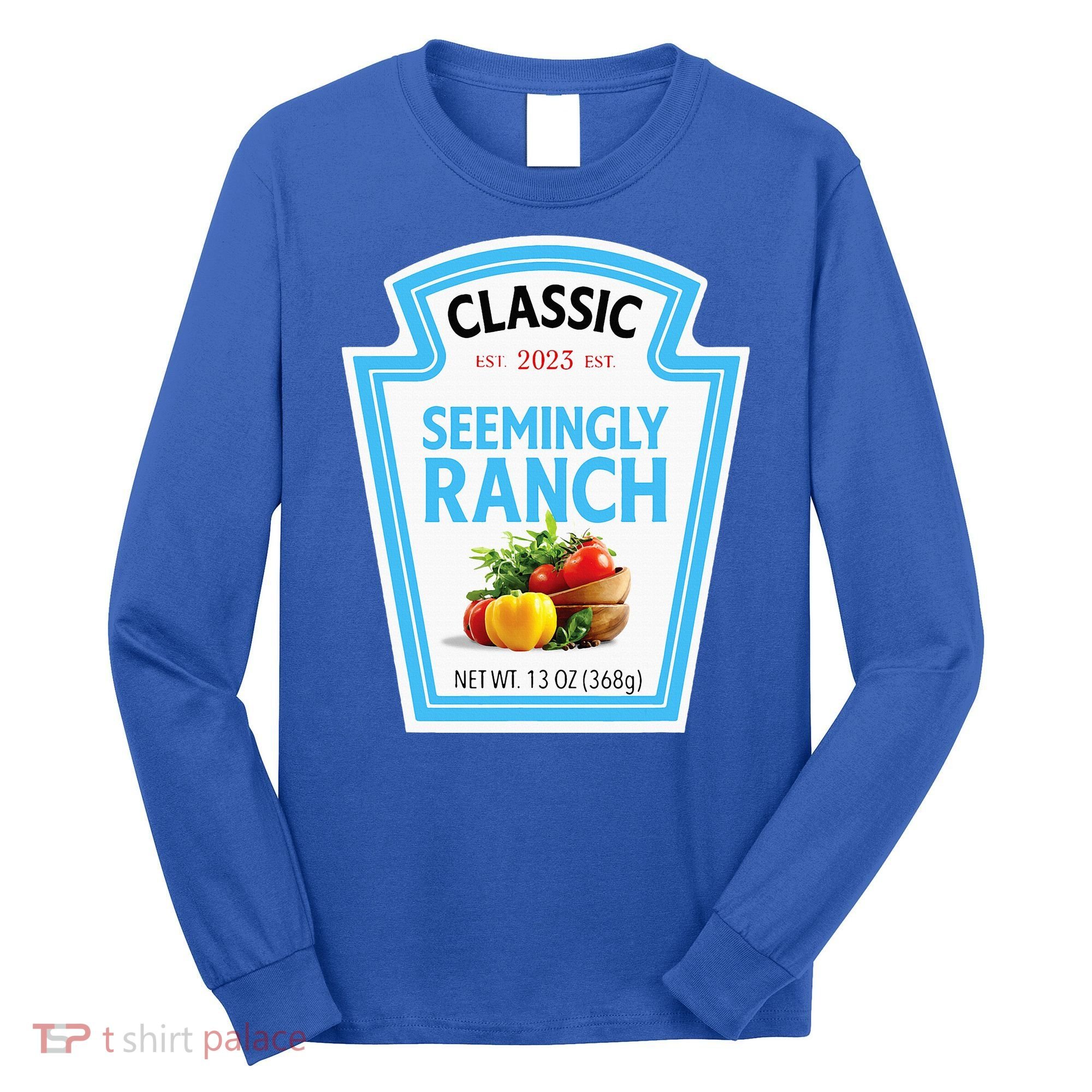 Seemingly Ranch Sauce Dressing Halloween Costume Matching Long Sleeve Shirt