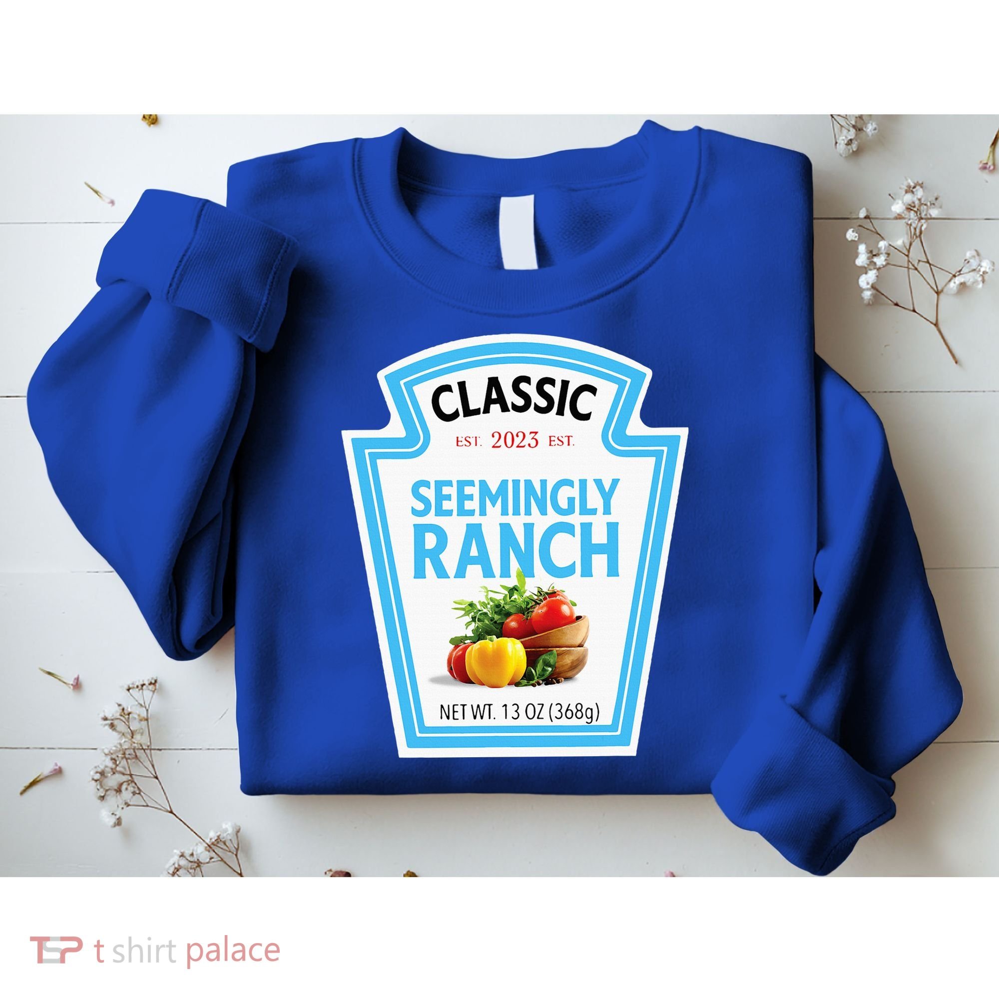 Seemingly Ranch Sauce Dressing Halloween Costume Matching Sweatshirt