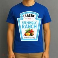 Seemingly Ranch Sauce Dressing Halloween Costume Matching T-Shirt thumb 3