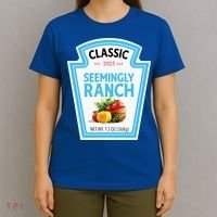 Seemingly Ranch Sauce Dressing Halloween Costume Matching T-Shirt thumb 4