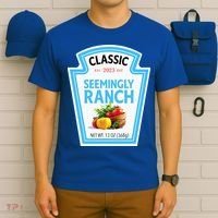 Seemingly Ranch Sauce Dressing Halloween Costume Matching T-Shirt thumb 6