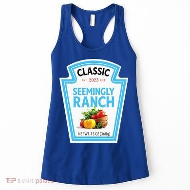 Seemingly Ranch Sauce Dressing Halloween Costume Matching Women's Tank Top