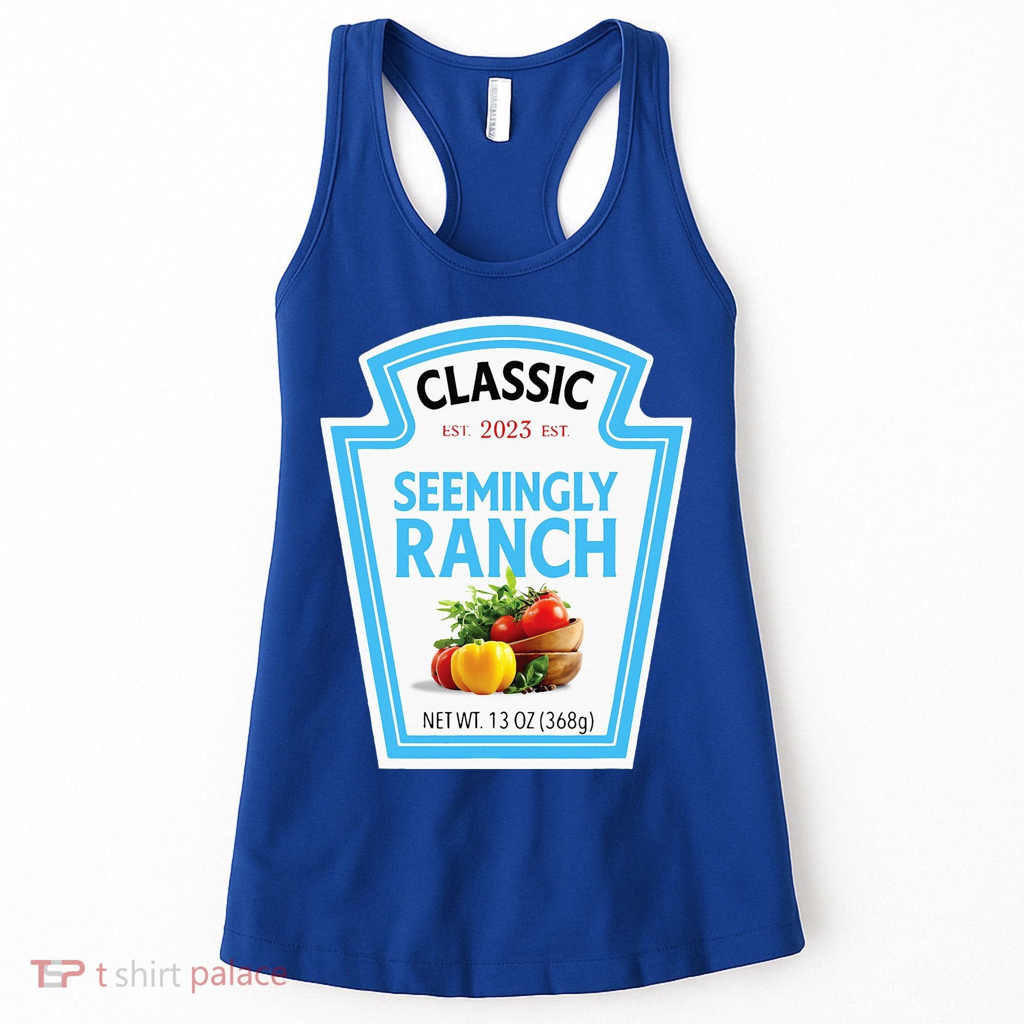 Seemingly Ranch Sauce Dressing Halloween Costume Matching Women's Tank Top