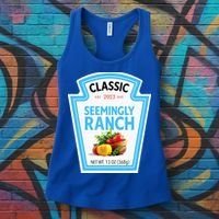 Seemingly Ranch Sauce Dressing Halloween Costume Matching Women's Tank Top thumb 3