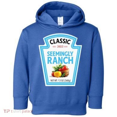 Seemingly Ranch Sauce Dressing Halloween Costume Matching Toddler Hoodie