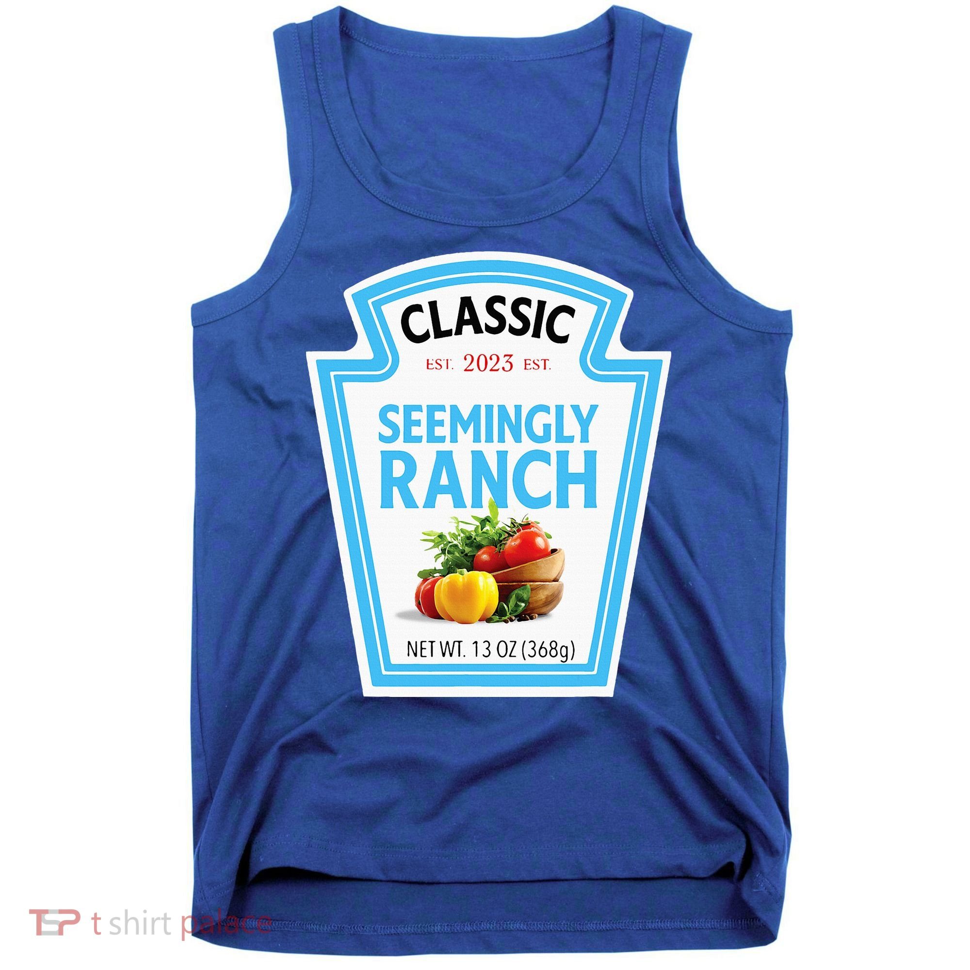 Seemingly Ranch Sauce Dressing Halloween Costume Matching Tank Top
