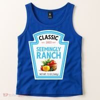 Seemingly Ranch Sauce Dressing Halloween Costume Matching Tank Top thumb 2
