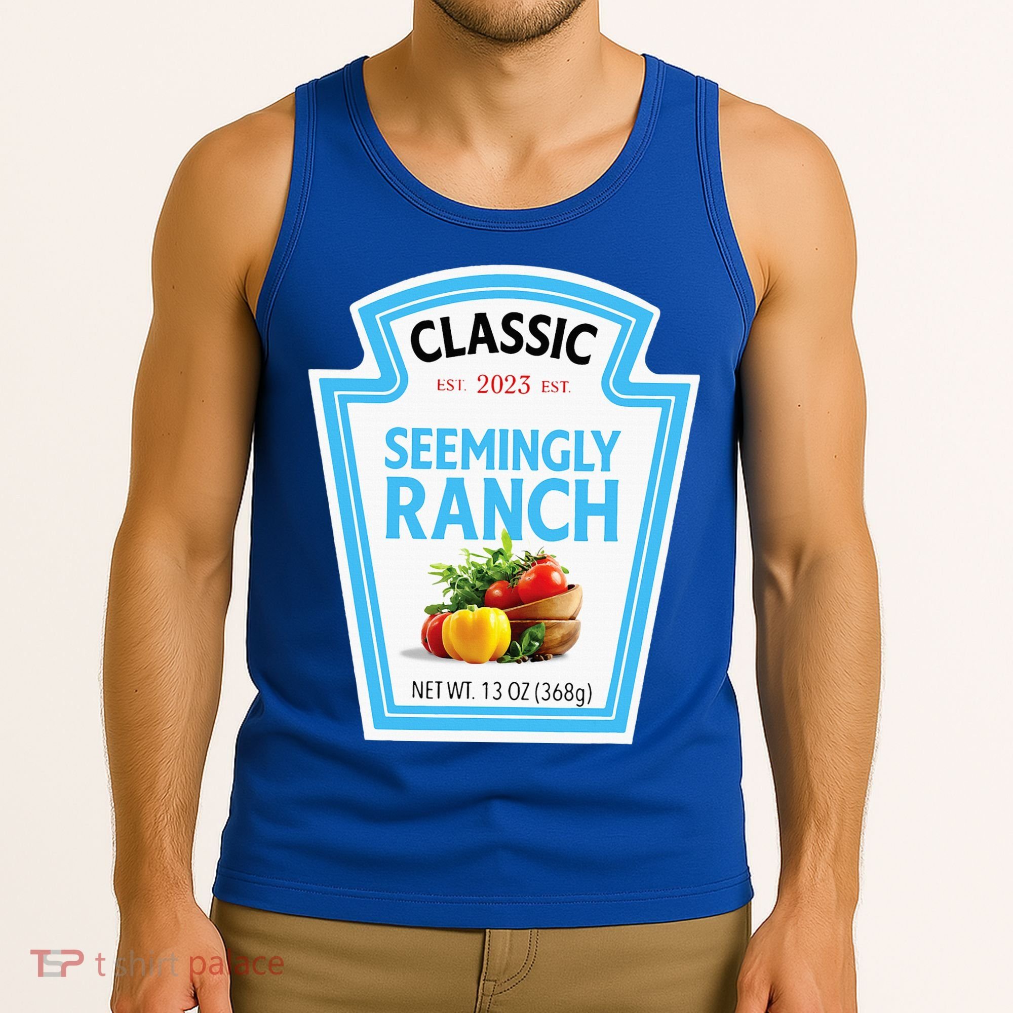 Seemingly Ranch Sauce Dressing Halloween Costume Matching Tank Top