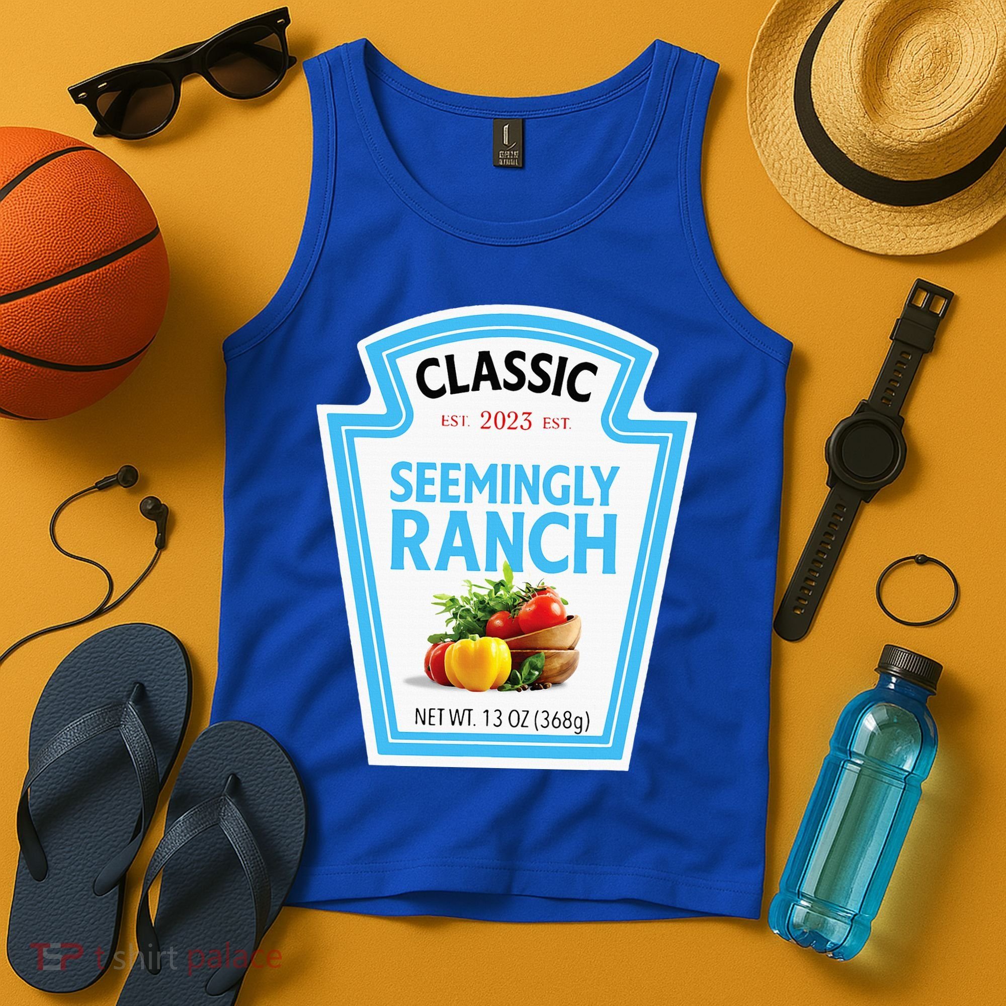 Seemingly Ranch Sauce Dressing Halloween Costume Matching Tank Top