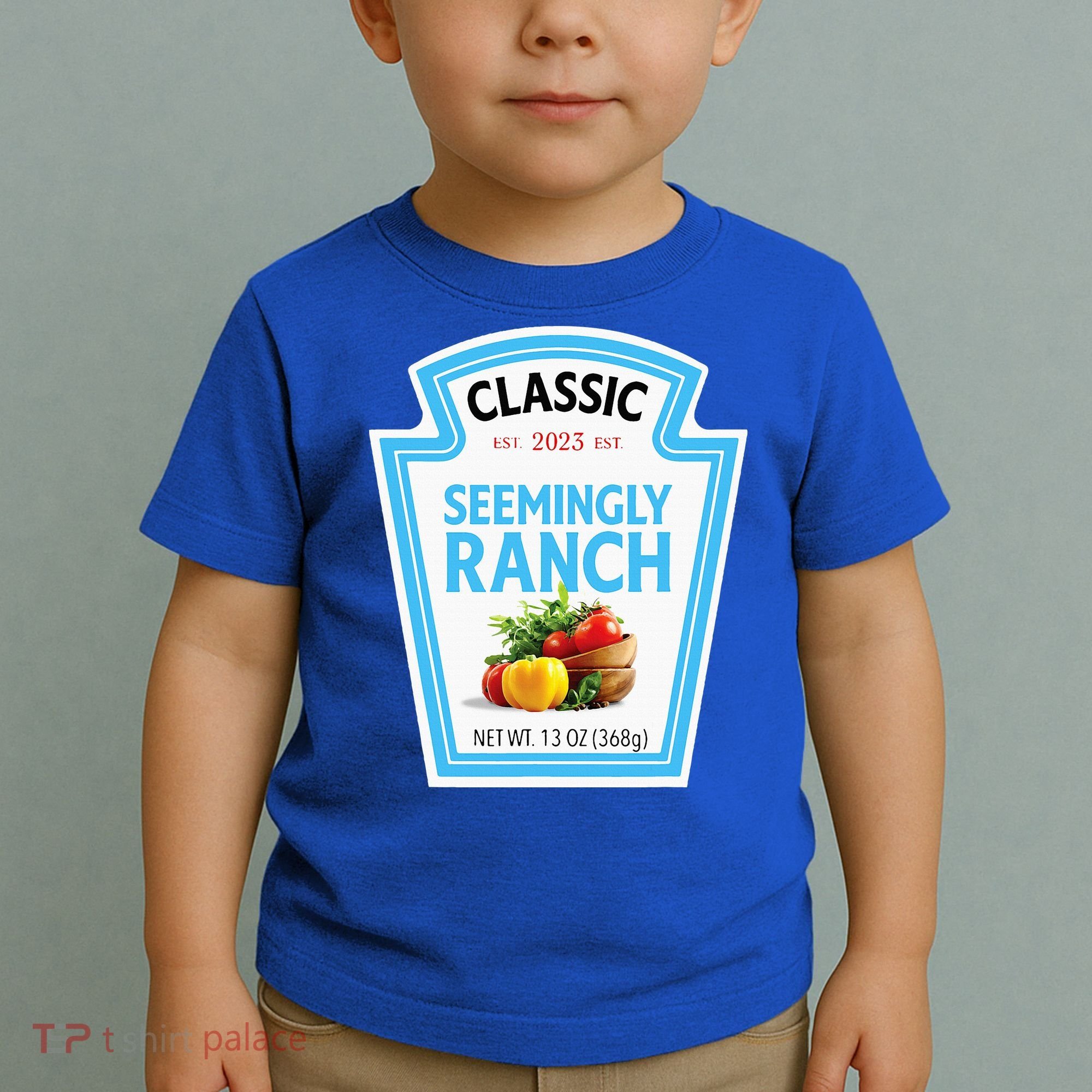 Seemingly Ranch Sauce Dressing Halloween Costume Matching Toddler T-Shirt