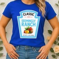 Seemingly Ranch Sauce Dressing Halloween Costume Matching Women's T-Shirt thumb 2