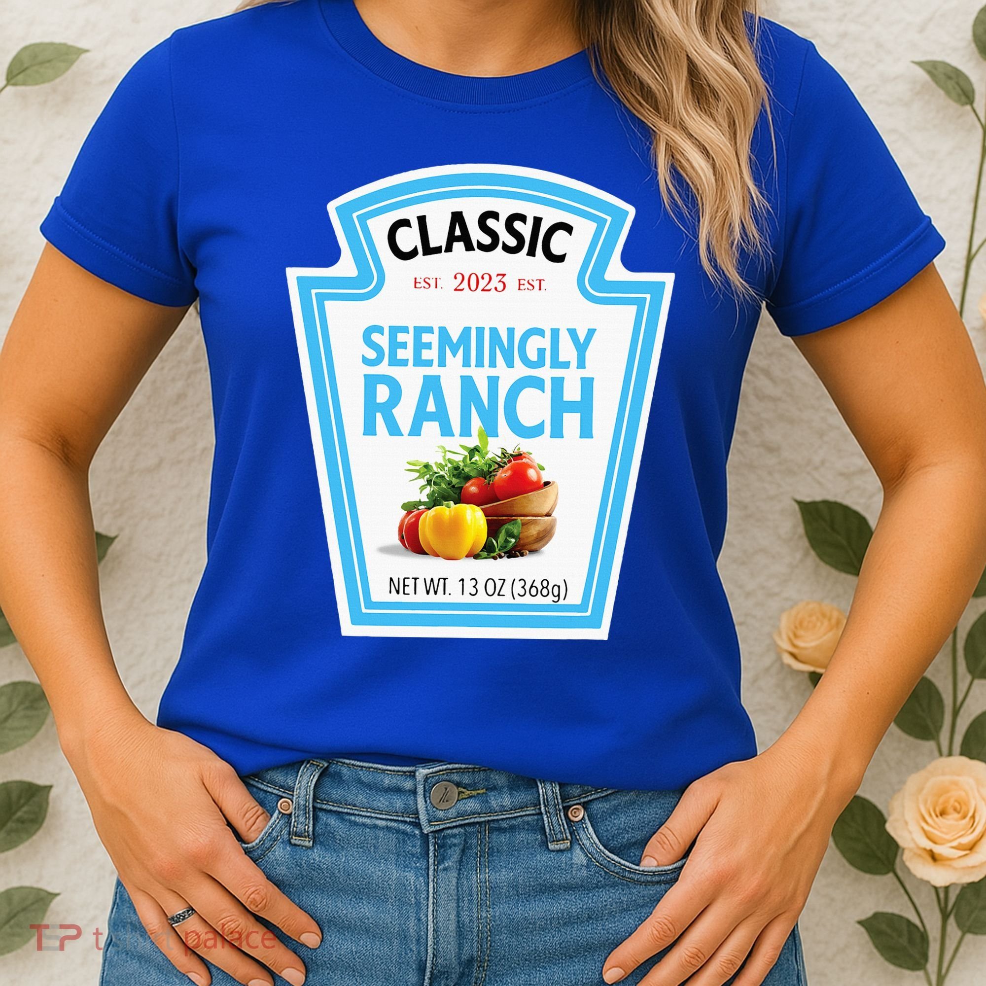 Seemingly Ranch Sauce Dressing Halloween Costume Matching Women's T-Shirt
