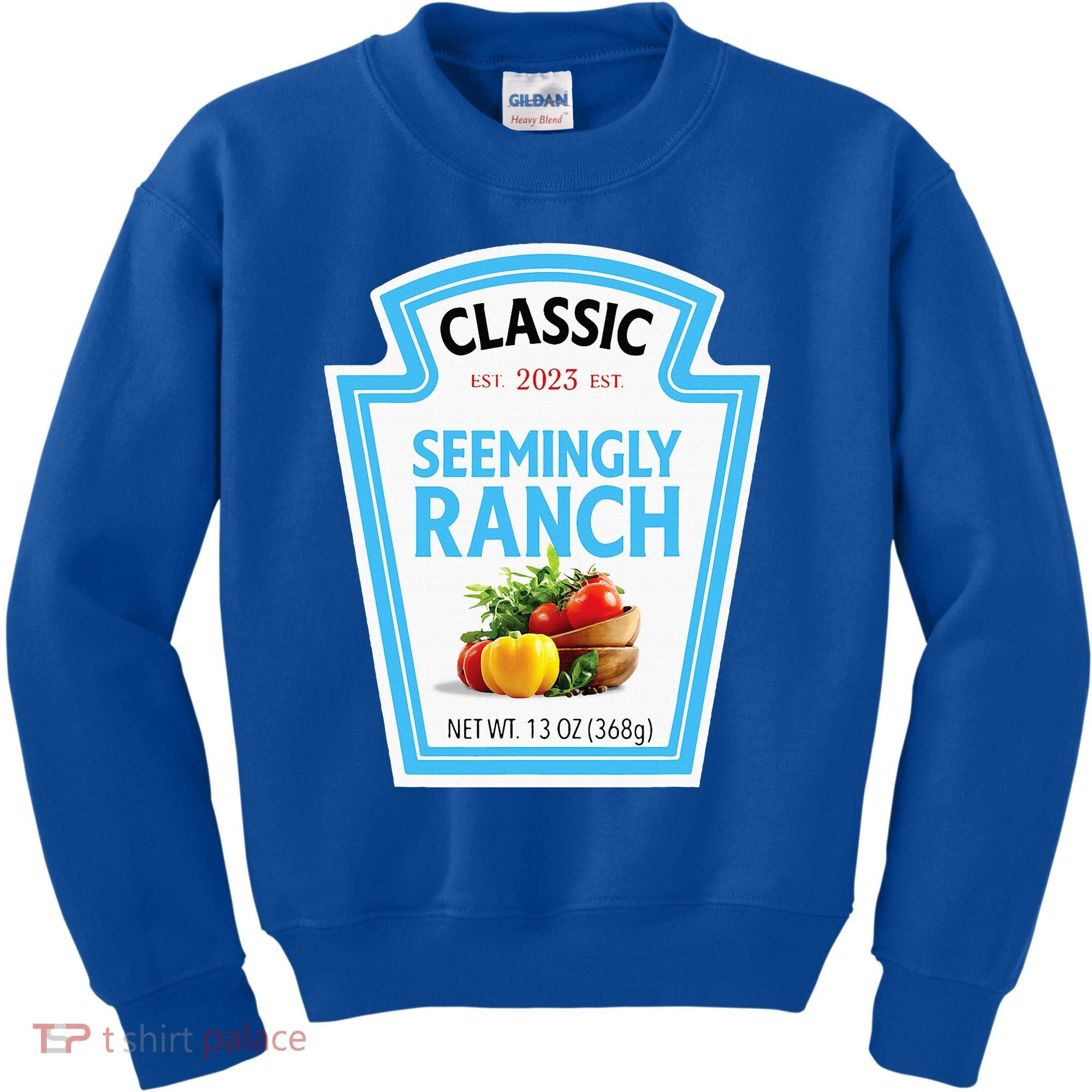 Seemingly Ranch Sauce Dressing Halloween Costume Matching Kids Sweatshirt