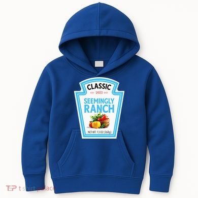 Seemingly Ranch Sauce Dressing Halloween Costume Matching Kids Hoodie