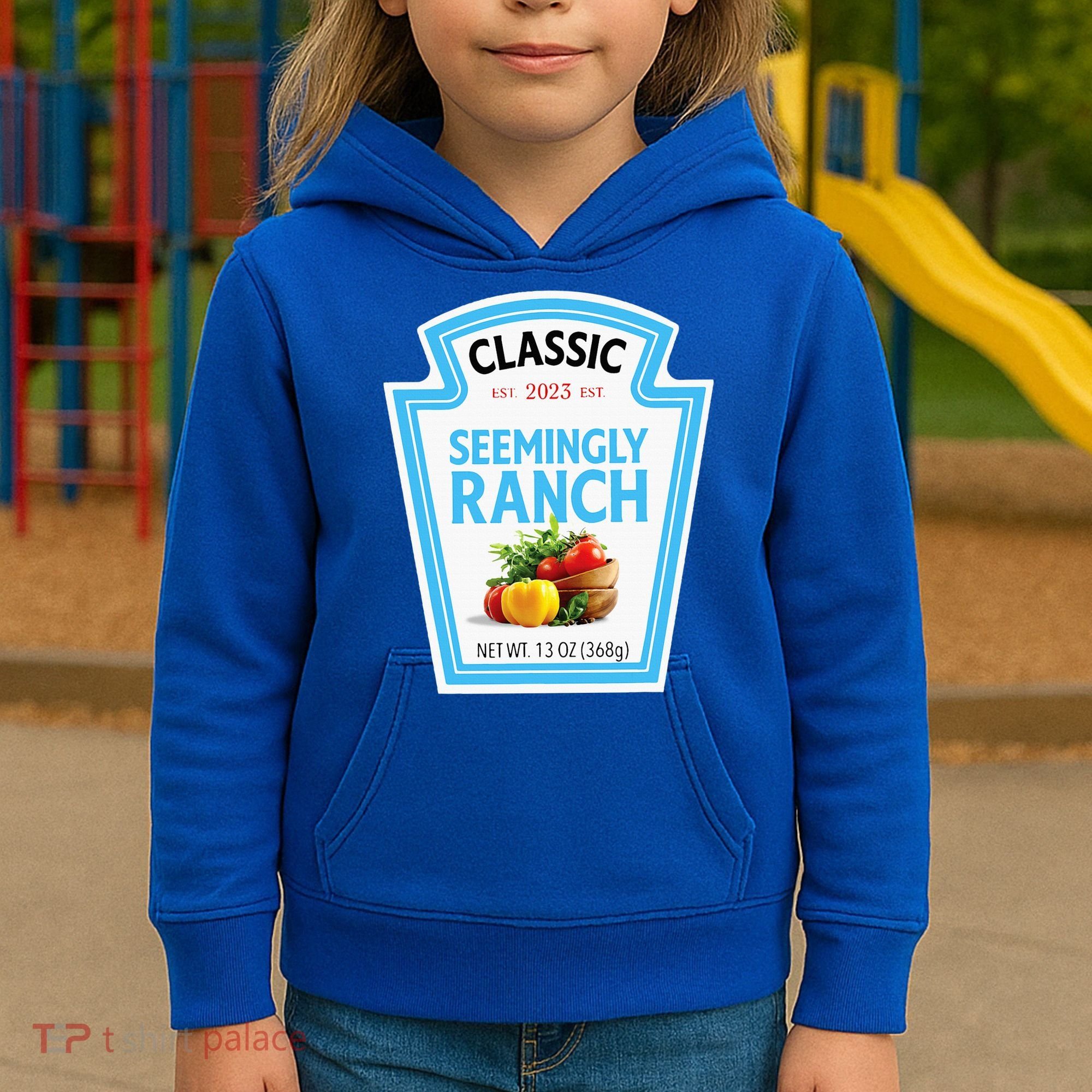 Seemingly Ranch Sauce Dressing Halloween Costume Matching Kids Hoodie
