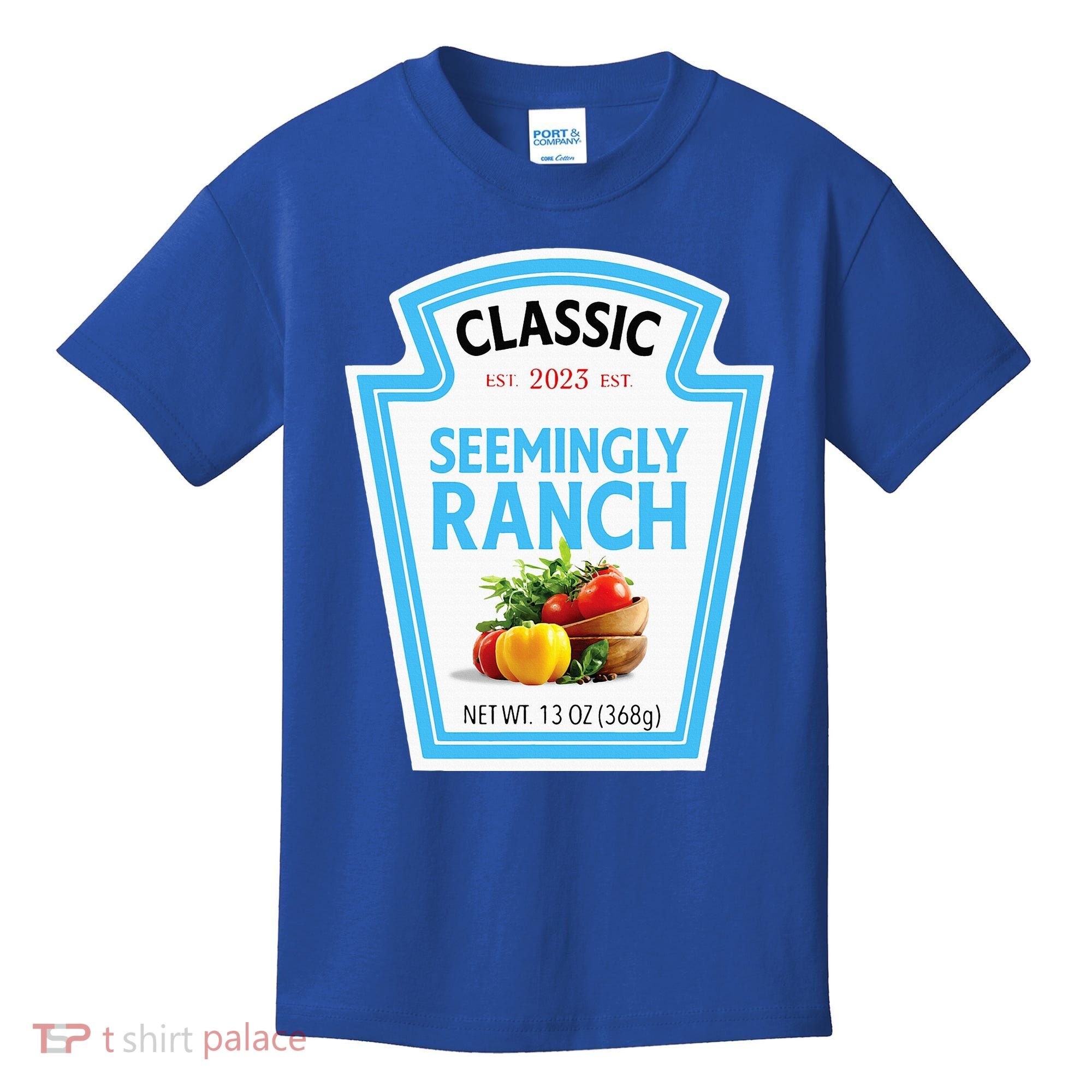 Seemingly Ranch Sauce Dressing Halloween Costume Matching Kids T-Shirt