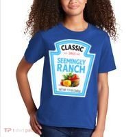 Seemingly Ranch Sauce Dressing Halloween Costume Matching Kids T-Shirt thumb 2